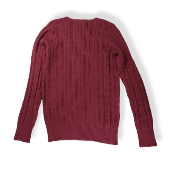 St. John's Bay cable knit Crew Neck sweater Small - Picture 2 of 3